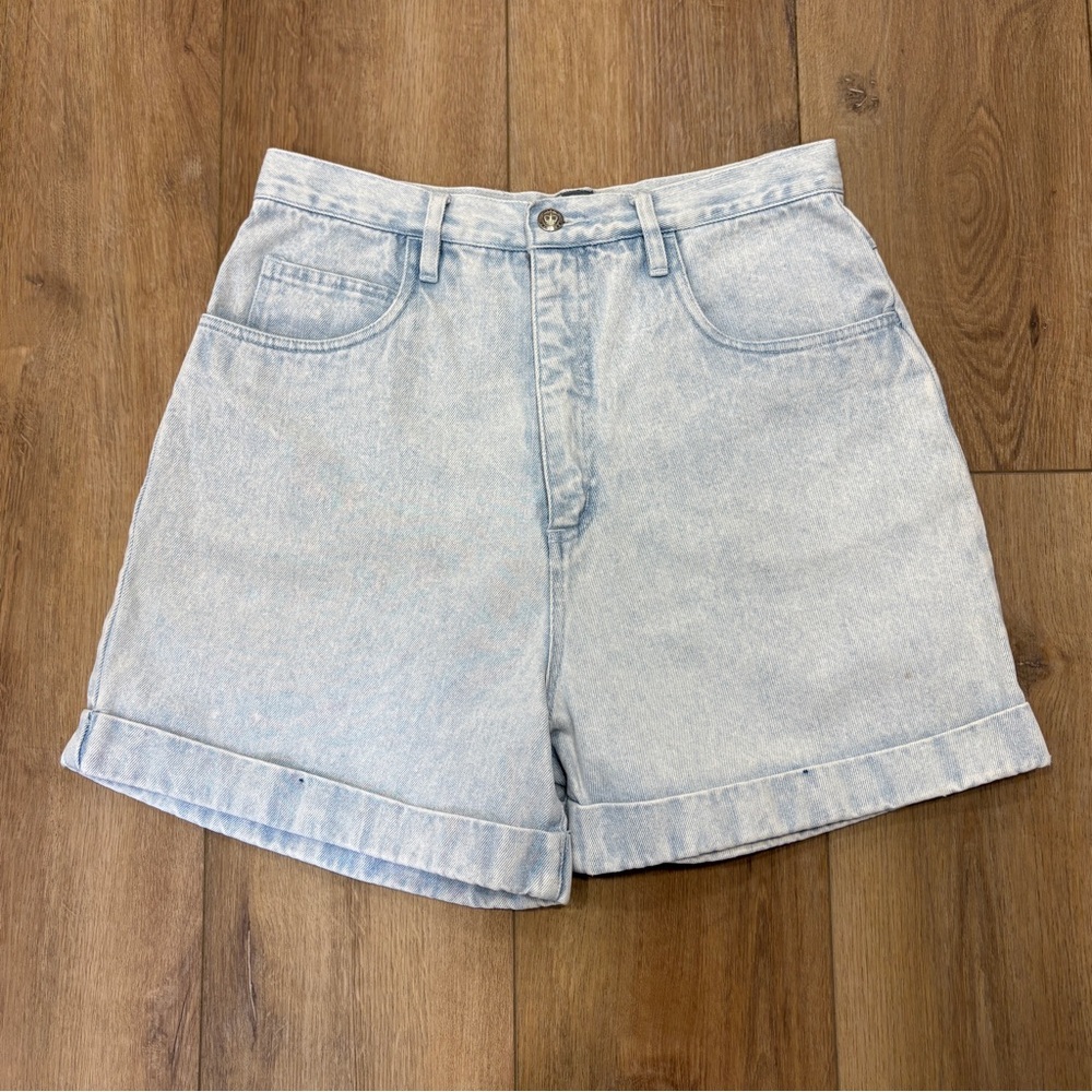 VTG! 90'S 🌟THE LIMITED🌟 HIGH WAISTED CUFFED DENIM SHORTS JORT SZ 14 OR 8